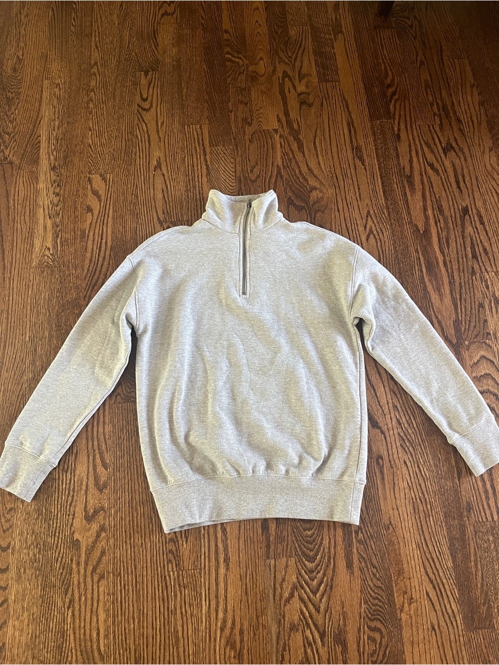 BP. Men’s Gray 1/4 Zip Fleece Mock Neck Pullover sweatshirt Size XS